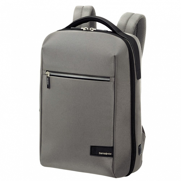 Рюкзак для ноутбука Litepoint S, серый с логотипом в Белгороде заказать по выгодной цене в кибермаркете AvroraStore
