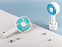 Портативный вентилятор Rombica FLOW Handy Fan I White с логотипом в Белгороде заказать по выгодной цене в кибермаркете AvroraStore