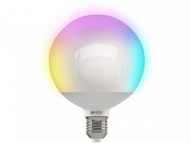 Умная лампочка HIPER IoT LED R2 RGB с логотипом в Белгороде заказать по выгодной цене в кибермаркете AvroraStore