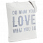 Холщовая сумка Do Love, молочно-белая с логотипом в Белгороде заказать по выгодной цене в кибермаркете AvroraStore