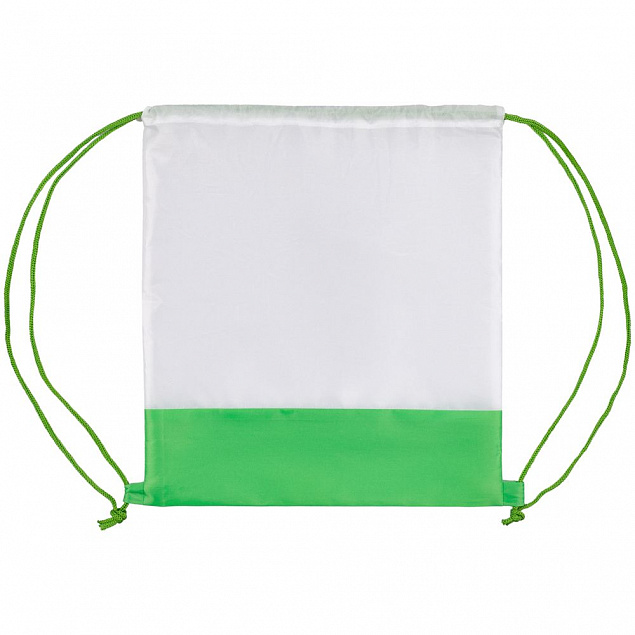 Рюкзак детский Classna, белый с зеленым с логотипом в Белгороде заказать по выгодной цене в кибермаркете AvroraStore