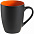 Кружка Bright Tulip, матовая, черная с оранжевым с логотипом в Белгороде заказать по выгодной цене в кибермаркете AvroraStore