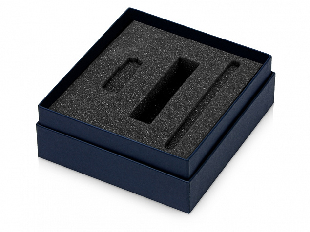 Коробка с ложементом Smooth M для зарядного устройства, ручки и флешки с логотипом в Белгороде заказать по выгодной цене в кибермаркете AvroraStore