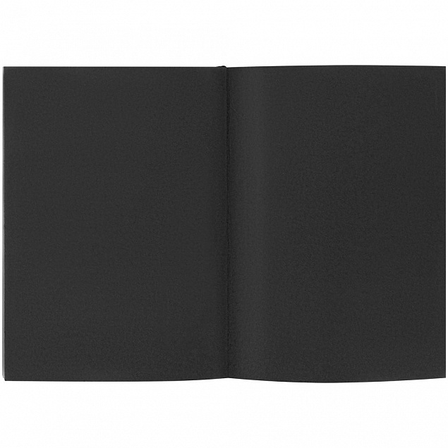 Ежедневник Flat, недатированный, черный с логотипом в Белгороде заказать по выгодной цене в кибермаркете AvroraStore
