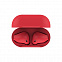 Наушники беспроводные с зарядным боксом TWS AIR SOFT, цвет красный  с логотипом в Белгороде заказать по выгодной цене в кибермаркете AvroraStore