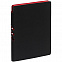 Ежедневник Flexpen Black, недатированный, черный с красным с логотипом в Белгороде заказать по выгодной цене в кибермаркете AvroraStore