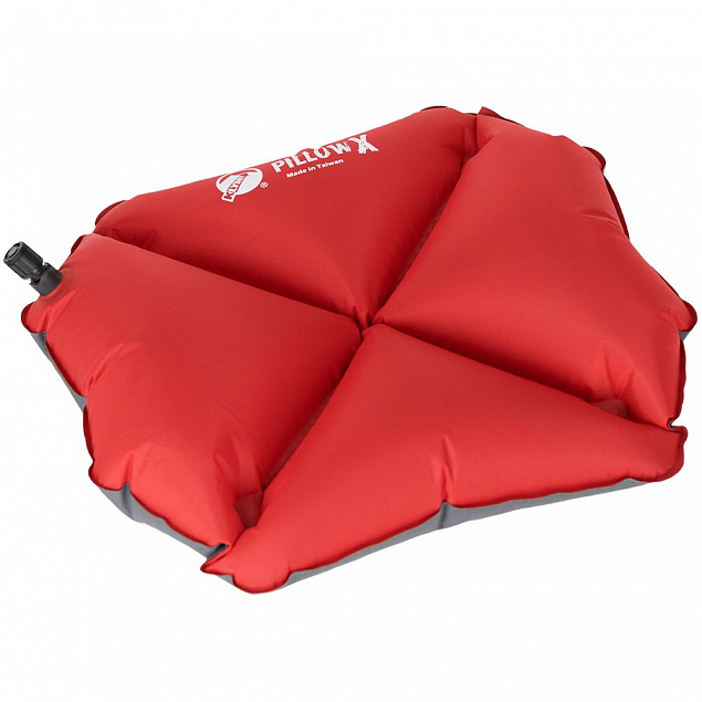 Надувная подушка Pillow X, красная с логотипом в Белгороде заказать по выгодной цене в кибермаркете AvroraStore