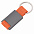 Брелок DARK JET; 2,8 x 6,2 x 0,6 см; оранжевый, металл; лазерная гравировка с логотипом в Белгороде заказать по выгодной цене в кибермаркете AvroraStore