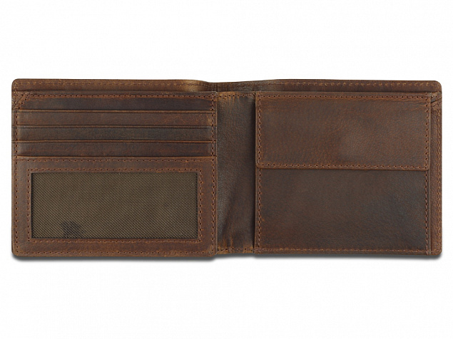 Бумажник Mano Don Leon, натуральная кожа в коричневом цвете, 12 х 9,5 см с логотипом в Белгороде заказать по выгодной цене в кибермаркете AvroraStore