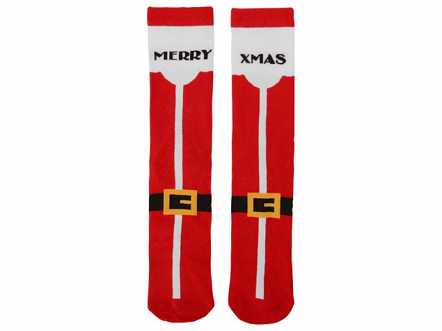 Набор носков с рождественской символикой в мешке мужские, 2 пары, красный с логотипом в Белгороде заказать по выгодной цене в кибермаркете AvroraStore